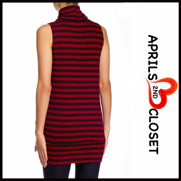 PAINTED THREADS MOCK NECK STRIPED KNIT PULLOVER - Picture 2 of 8